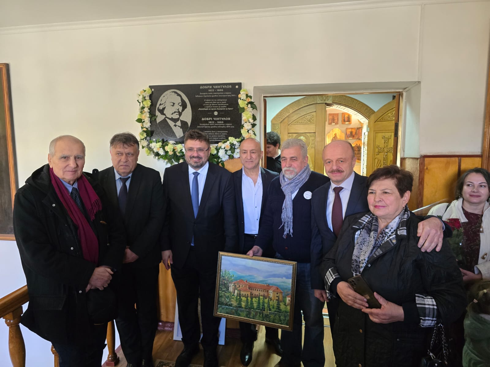 Откриване на паметна плоча на Добри Чинтулов в Одеса